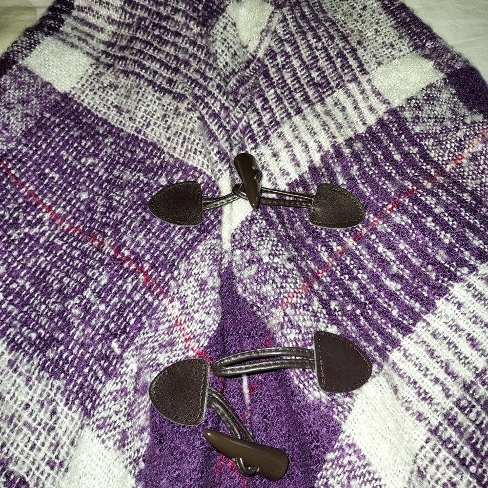 Wool Blend Poncho